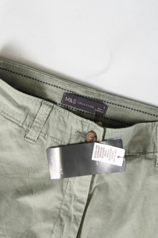 Дамски панталон Marks & Spencer, Размер XS, Цвят Зелен, Цена 27,28 лв.