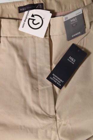 Pantaloni de femei Marks & Spencer, Mărime XXL, Culoare Bej, Preț 177,63 Lei