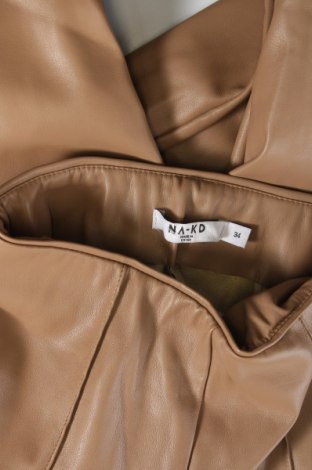 Γυναικείο παντελόνι NA-KD, Μέγεθος XS, Χρώμα  Μπέζ, Τιμή 17,90 €