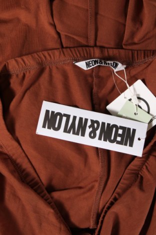 Дамски панталон Neon & Nylon by Only, Размер XL, Цвят Кафяв, Цена 25,23 лв.