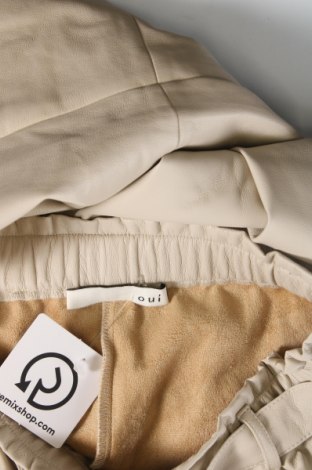 Γυναικείο παντελόνι Oui, Μέγεθος XS, Χρώμα  Μπέζ, Τιμή 17,52 €