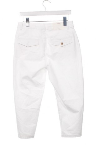 Дамски панталон S.Oliver, Размер S, Цвят Бял, Цена 14,79 лв.