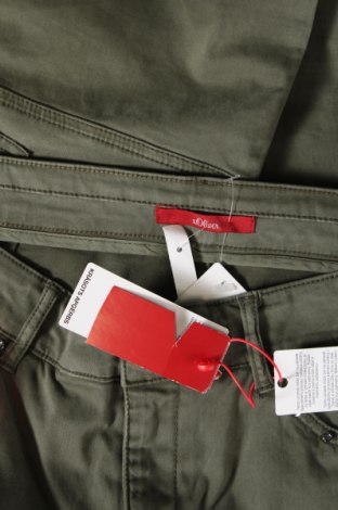 Дамски панталон S.Oliver, Размер L, Цвят Зелен, Цена 30,45 лв.