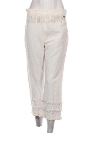Γυναικείο παντελόνι TWINSET, Μέγεθος L, Χρώμα Λευκό, Τιμή 82,88 €