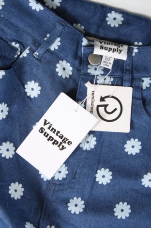 Γυναικείο παντελόνι Vintage Supply, Μέγεθος XS, Χρώμα Μπλέ, Τιμή 7,67 €