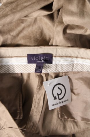 Дамски панталон Violeta by Mango, Размер XL, Цвят Бежов, Цена 17,49 лв.