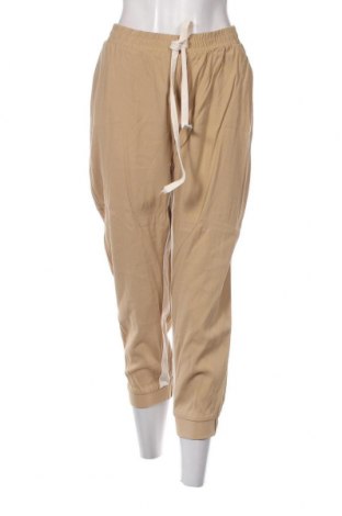 Дамски панталон Zara, Размер XL, Цвят Кафяв, Цена 14,40 лв.