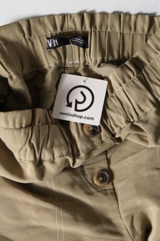 Дамски панталон Zara, Размер S, Цвят Бежов, Цена 12,96 лв.
