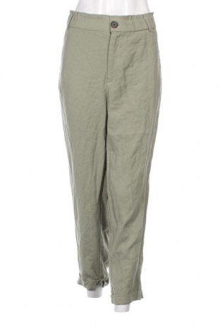 Дамски панталон Zara, Размер XXL, Цвят Зелен, Цена 14,36 лв.