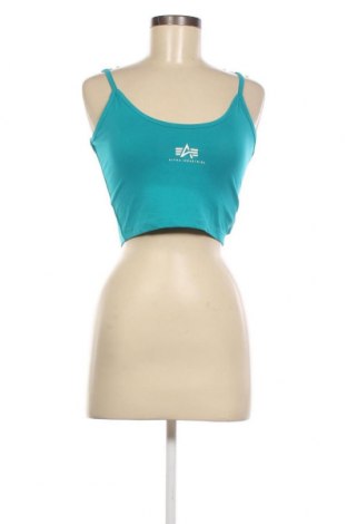 Γυναικείο αμάνικο μπλουζάκι Alpha Industries, Μέγεθος XS, Χρώμα Μπλέ, Τιμή 14,95 €