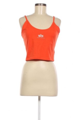 Γυναικείο αμάνικο μπλουζάκι Alpha Industries, Μέγεθος L, Χρώμα Πορτοκαλί, Τιμή 14,95 €