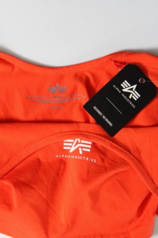 Γυναικείο αμάνικο μπλουζάκι Alpha Industries, Μέγεθος XS, Χρώμα Πορτοκαλί, Τιμή 14,95 €