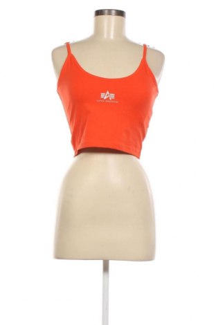 Γυναικείο αμάνικο μπλουζάκι Alpha Industries, Μέγεθος S, Χρώμα Πορτοκαλί, Τιμή 8,97 €
