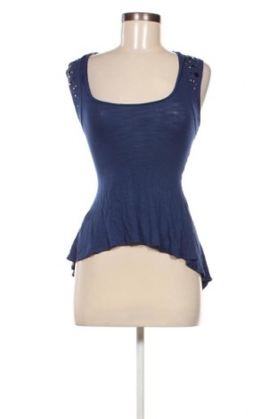 Γυναικείο αμάνικο μπλουζάκι Bershka, Μέγεθος S, Χρώμα Μπλέ, Τιμή 1,66 €