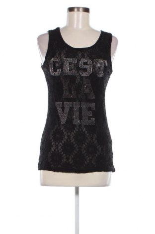 Γυναικείο αμάνικο μπλουζάκι Cosmoda, Μέγεθος L, Χρώμα Μαύρο, Τιμή 3,79 €