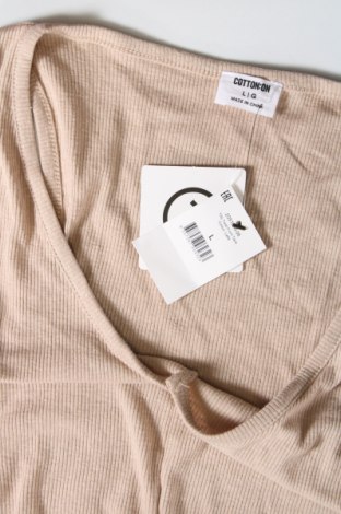 Γυναικείο αμάνικο μπλουζάκι Cotton On, Μέγεθος L, Χρώμα  Μπέζ, Τιμή 5,73 €