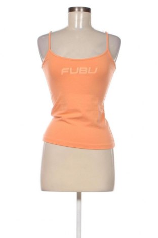 Γυναικείο αμάνικο μπλουζάκι FUBU, Μέγεθος S, Χρώμα Πορτοκαλί, Τιμή 6,28 €