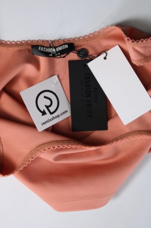 Γυναικείο αμάνικο μπλουζάκι Fashion Union, Μέγεθος M, Χρώμα Πορτοκαλί, Τιμή 6,13 €