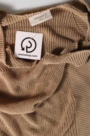 Γυναικείο αμάνικο μπλουζάκι Free Quent, Μέγεθος S, Χρώμα Καφέ, Τιμή 3,78 €