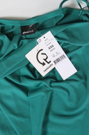 Γυναικείο αμάνικο μπλουζάκι Gina Tricot, Μέγεθος XXS, Χρώμα Πράσινο, Τιμή 6,23 €