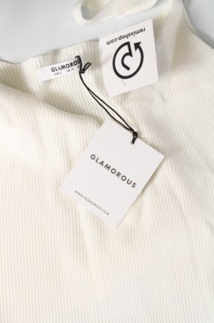Γυναικείο αμάνικο μπλουζάκι Glamorous, Μέγεθος L, Χρώμα Λευκό, Τιμή 2,24 €