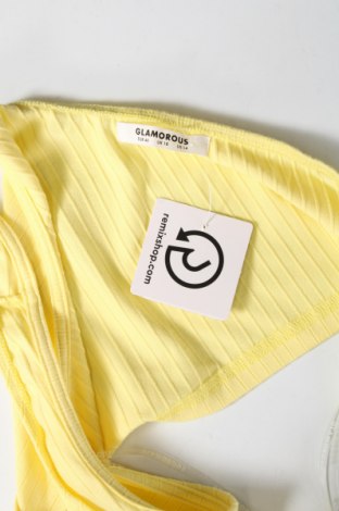 Γυναικείο αμάνικο μπλουζάκι Glamorous, Μέγεθος XL, Χρώμα Κίτρινο, Τιμή 2,24 €