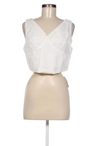 Γυναικείο αμάνικο μπλουζάκι Glamorous, Μέγεθος L, Χρώμα Λευκό, Τιμή 7,51 €