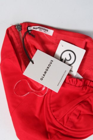 Γυναικείο αμάνικο μπλουζάκι Glamorous, Μέγεθος S, Χρώμα Κόκκινο, Τιμή 5,75 €