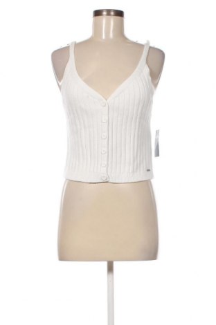 Γυναικείο αμάνικο μπλουζάκι Hollister, Μέγεθος L, Χρώμα Λευκό, Τιμή 8,22 €