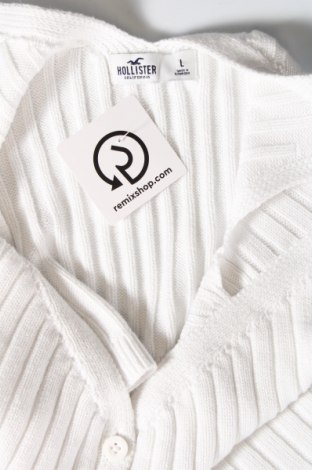 Γυναικείο αμάνικο μπλουζάκι Hollister, Μέγεθος L, Χρώμα Λευκό, Τιμή 5,08 €
