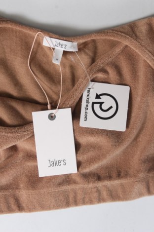 Γυναικείο αμάνικο μπλουζάκι Jake*s, Μέγεθος M, Χρώμα Καφέ, Τιμή 2,24 €