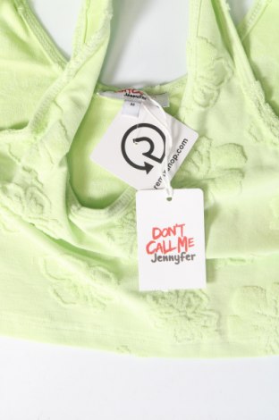 Γυναικείο αμάνικο μπλουζάκι Jennyfer, Μέγεθος M, Χρώμα Πράσινο, Τιμή 4,87 €