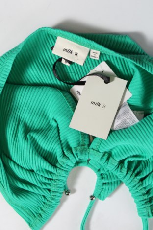 Γυναικείο αμάνικο μπλουζάκι Milk It, Μέγεθος S, Χρώμα Πράσινο, Τιμή 6,58 €