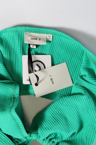 Damska koszulka na ramiączkach Milk It, Rozmiar M, Kolor Zielony, Cena 27,83 zł