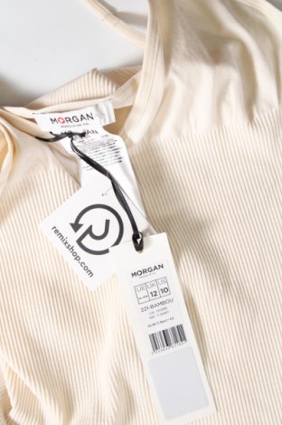Γυναικείο αμάνικο μπλουζάκι Morgan, Μέγεθος XS, Χρώμα Εκρού, Τιμή 5,91 €