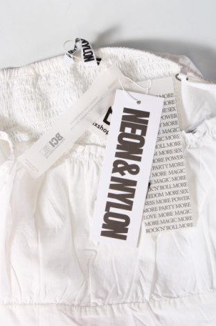 Damska koszulka na ramiączkach Neon & Nylon by Only, Rozmiar L, Kolor Biały, Cena 34,79 zł