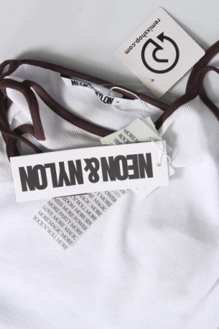 Damska koszulka na ramiączkach Neon & Nylon by Only, Rozmiar XL, Kolor Biały, Cena 30,92 zł
