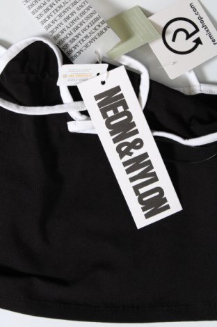 Γυναικείο αμάνικο μπλουζάκι Neon & Nylon by Only, Μέγεθος M, Χρώμα Μαύρο, Τιμή 5,68 €