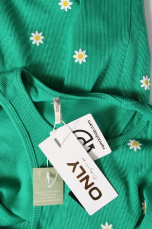 Γυναικείο αμάνικο μπλουζάκι ONLY, Μέγεθος S, Χρώμα Πράσινο, Τιμή 6,40 €