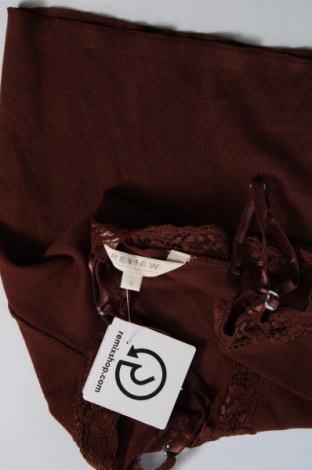 Γυναικείο αμάνικο μπλουζάκι Review, Μέγεθος S, Χρώμα Καφέ, Τιμή 14,95 €