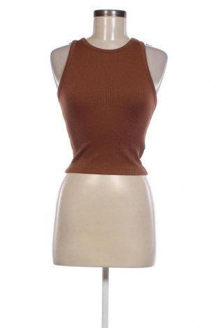 Γυναικείο αμάνικο μπλουζάκι Tom Tailor, Μέγεθος M, Χρώμα Καφέ, Τιμή 5,23 €