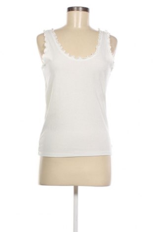 Γυναικείο αμάνικο μπλουζάκι Tom Tailor, Μέγεθος L, Χρώμα Λευκό, Τιμή 14,95 €
