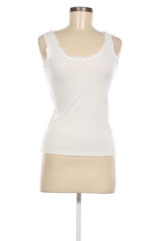 Γυναικείο αμάνικο μπλουζάκι Tom Tailor, Μέγεθος XS, Χρώμα Λευκό, Τιμή 5,23 €