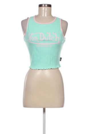 Γυναικείο αμάνικο μπλουζάκι Von Dutch, Μέγεθος M, Χρώμα Πράσινο, Τιμή 29,90 €