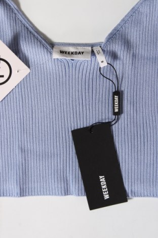 Γυναικείο αμάνικο μπλουζάκι Weekday, Μέγεθος M, Χρώμα Μπλέ, Τιμή 2,06 €