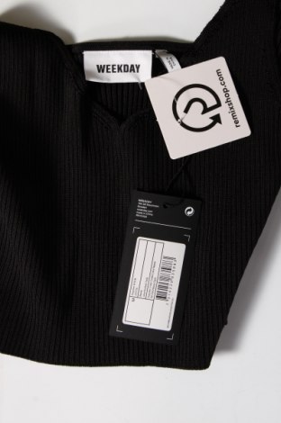 Γυναικείο αμάνικο μπλουζάκι Weekday, Μέγεθος M, Χρώμα Μαύρο, Τιμή 10,50 €