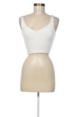 Γυναικείο αμάνικο μπλουζάκι Weekday, Μέγεθος L, Χρώμα Λευκό, Τιμή 10,28 €