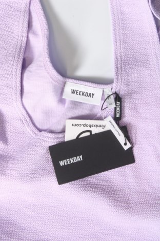 Γυναικείο αμάνικο μπλουζάκι Weekday, Μέγεθος XL, Χρώμα Βιολετί, Τιμή 6,60 €