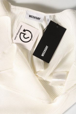 Γυναικείο αμάνικο μπλουζάκι Weekday, Μέγεθος XL, Χρώμα Λευκό, Τιμή 9,09 €