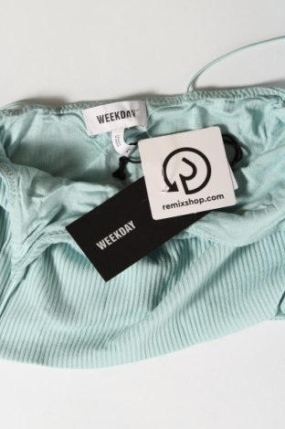 Γυναικείο αμάνικο μπλουζάκι Weekday, Μέγεθος XS, Χρώμα Μπλέ, Τιμή 6,82 €